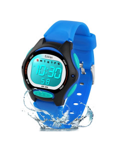 Reloj Digital Impermeable para Niños Yadelai Edi8207B Azul