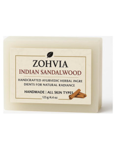 Jabón Natural Ayurvédico Zohvia de Sándalo 125g - Limpiador Facial