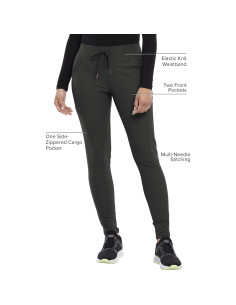 Pantalón Scrubs Mujer Cherokee CK095 Stretch 360 Olivo 2