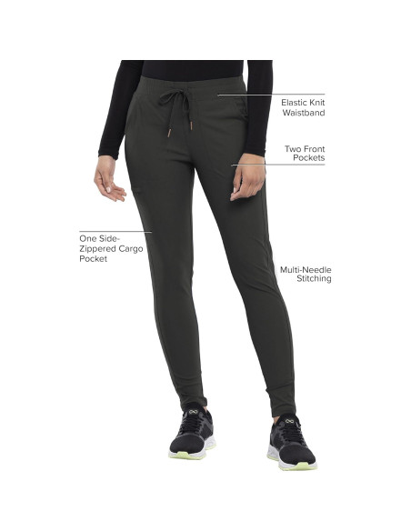 Pantalón Scrubs Mujer Cherokee CK095 Stretch 360 Olivo