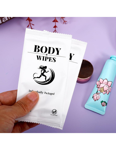 200 Toallitas Corporales Individuales Enjamyo 17.78x19.81cm