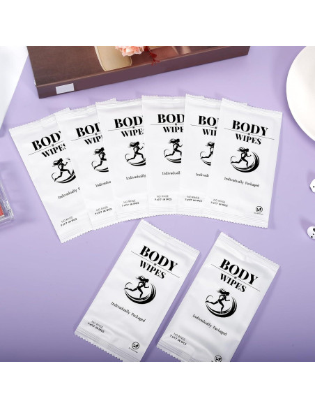 200 Toallitas Corporales Individuales Enjamyo 17.78x19.81cm