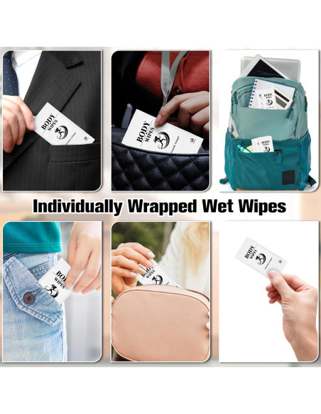 200 Toallitas Corporales Individuales Enjamyo 17.78x19.81cm