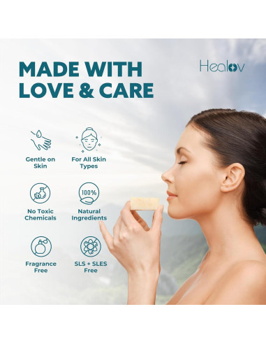 Jabón Natural de Grasa Alimentada con Pasto Healov 108g