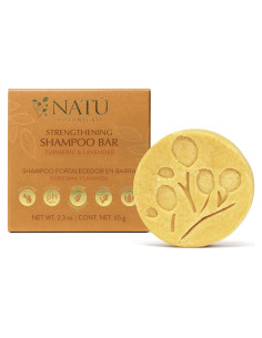Champú Sólido Fortalecedor NATÚ BOTANICALS 65g - Cúrcuma y Lavanda