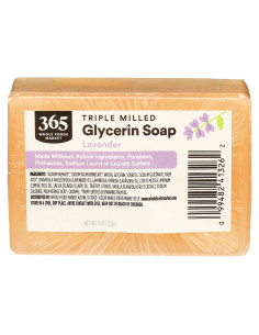 Jabón de Lavanda 365 Whole Foods, Glicerina 113g, Natural