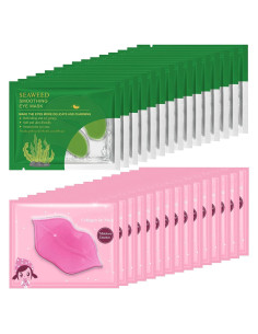 30 Pares de Mascarillas Hidratantes para Labios y Ojos Felico