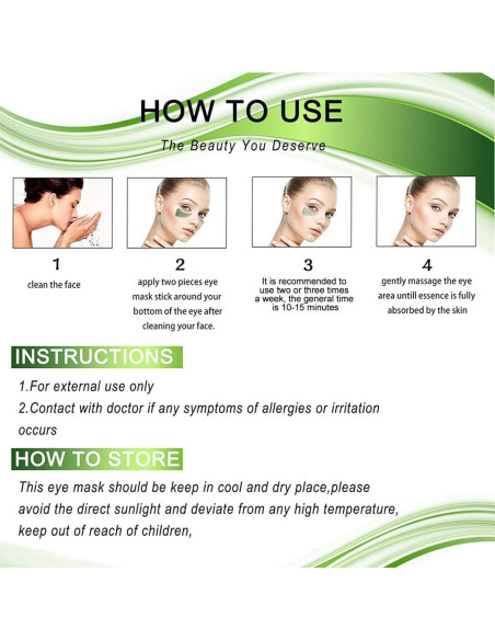 30 Pares de Mascarillas Hidratantes para Labios y Ojos Felico