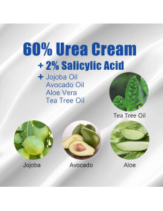 Crema Hidratante Urea 60% y Ácido Salicílico 2% - 286g 2