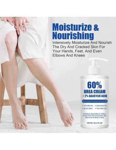 Crema Hidratante Urea 60% y Ácido Salicílico 2% - 286g