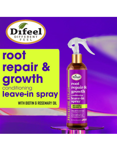 Spray Acondicionador Sin Enjuague Difeel Raíz 226 g - Crecimiento y Reparación