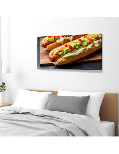 Arte de Pared Lienzo 101.6x50.8cm Hot Dog Italiano