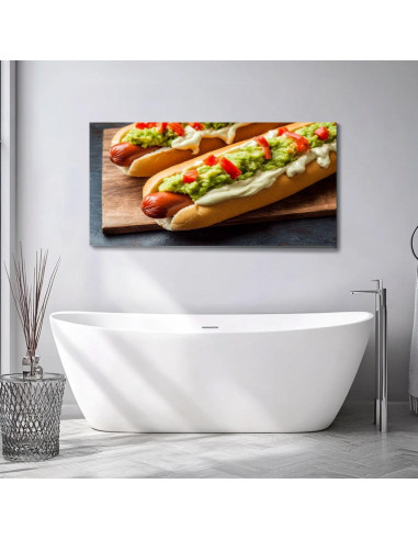 Arte de Pared Lienzo 101.6x50.8cm Hot Dog Italiano