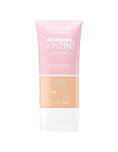 Base Líquida Hidratante Covergirl Clean Fresh 29.57 ml 550 Claro/Medio