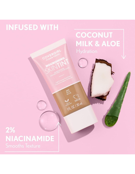 Base Líquida Hidratante Covergirl Clean Fresh 29.57 ml 550 Claro/Medio