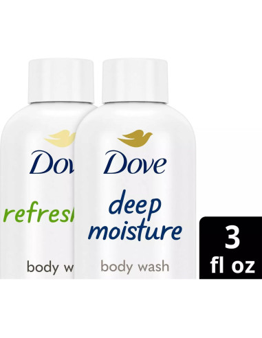 Dove Gel de Ducha Hidratante Profundo y Pepino Refrescante 2-Pack