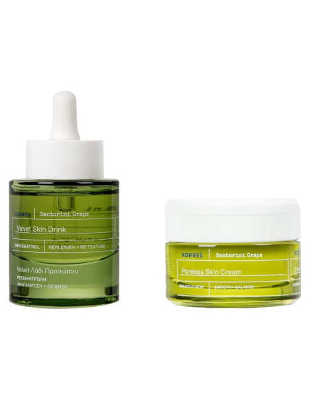 KORRES Set Dúo Crema y Bebida Hidratante Uva Santorini