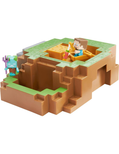 Set de Juego Transformador Minecraft Mattel 2 en 1