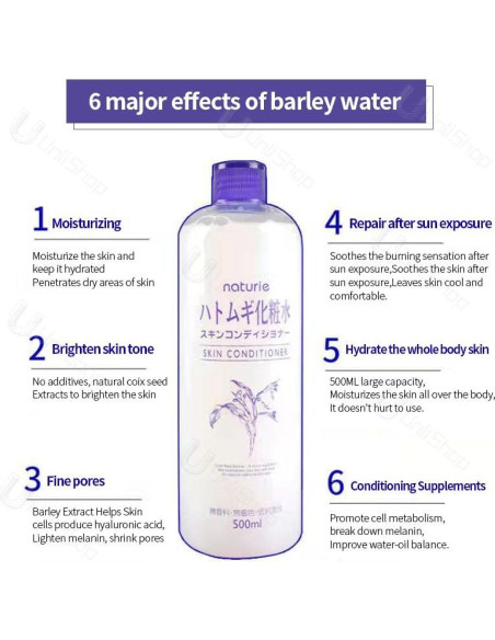 Loción Hidratante Imju Naturie Hatomugi 500ml Piel Suave