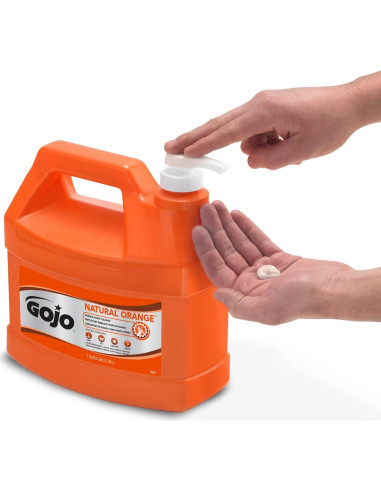 Limpiador de Manos GOJO Natural Naranja 3.99 kg con Pómez