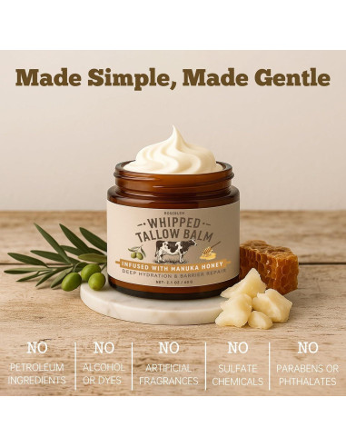 Bálsamo Hidratante Orgánico Roseblem 56.7 g para Piel Seca