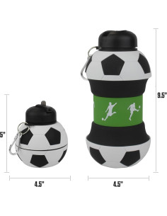 Botella de Agua Colapsable Maccabi 1 Litro Silicona BPA-Free 2