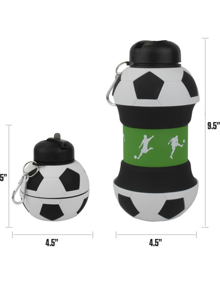 Botella de Agua Colapsable Maccabi 1 Litro Silicona BPA-Free