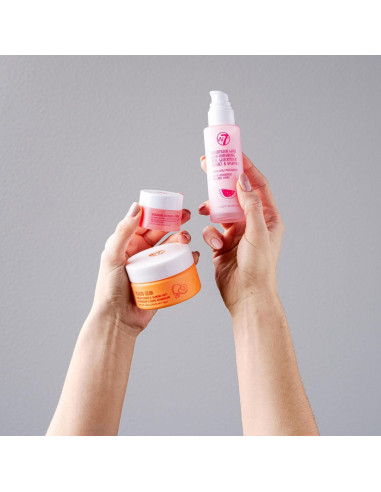 W7 Set de Remoción de Maquillaje Peachy Clean - Hidratante y Mascarilla Labial