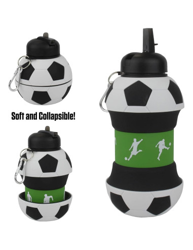 Botella de Agua Colapsable Maccabi 1 Litro Silicona BPA-Free