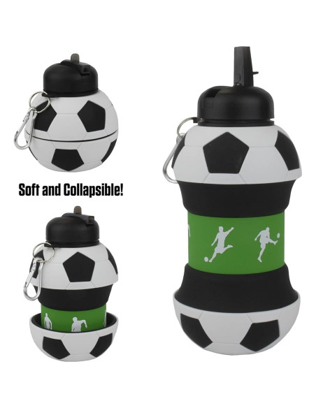 Botella de Agua Colapsable Maccabi 1 Litro Silicona BPA-Free