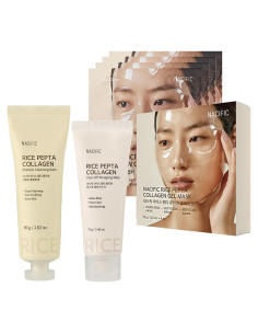 Kit de Cuidado de Piel NACIFIC Rice Pepta Collagen - 3 Pasos