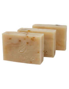 Jabón Natural de Aloe y Caléndula - Paquete de 3 Barras Veganas