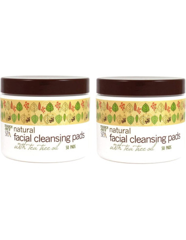 Almohadillas de limpieza facial naturales Trader Joe's - 2 unidades