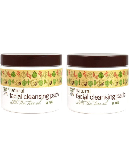 Almohadillas de limpieza facial naturales Trader Joe's - 2 unidades