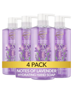 Jabón Líquido para Manos Safeguard Lavanda 4x15.5oz Hidratante