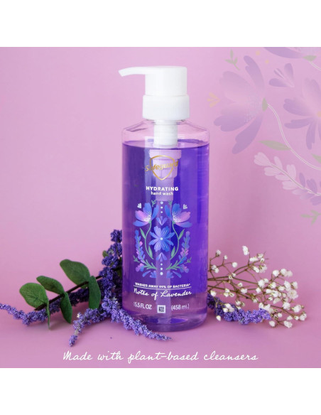 Jabón Líquido para Manos Safeguard Lavanda 4x15.5oz Hidratante