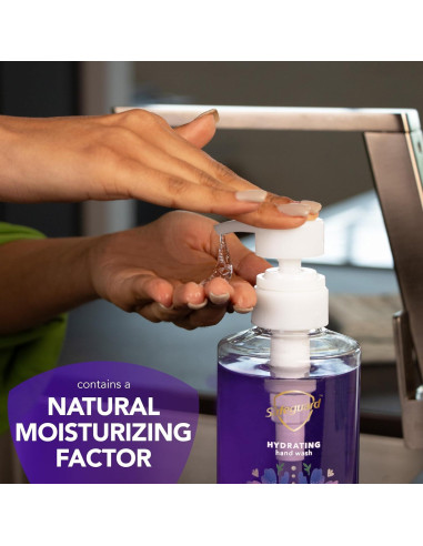 Jabón Líquido para Manos Safeguard Lavanda 4x15.5oz Hidratante