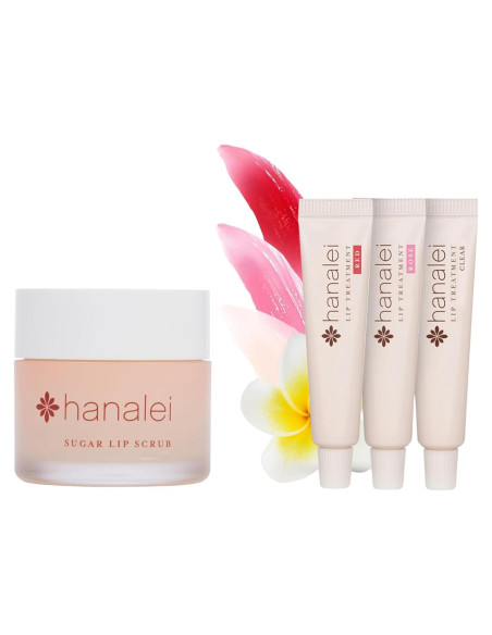 Exfoliante Labial de Azúcar y Tratamiento Labial 3 Piezas