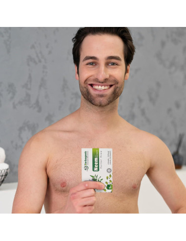 Jabón Herbal Natural Herboganic de Neem y Semilla Negra 142 g