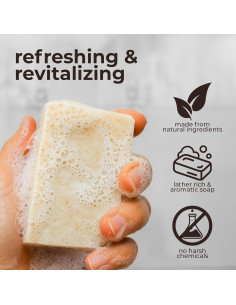 Jabón Exfoliante Natural Hey Wildflower - Albahaca, Menta, Limón, Ylang-Ylang 2