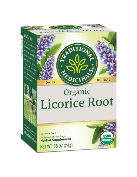Té de raíz de regaliz orgánico Traditional Medicinals 16 bolsas Té de raíz de regaliz orgánico Traditional Medicinals 16 bolsas