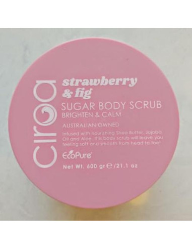 Exfoliante Corporal Ciroa Fresa y Higo 600g Manteca de Karité
