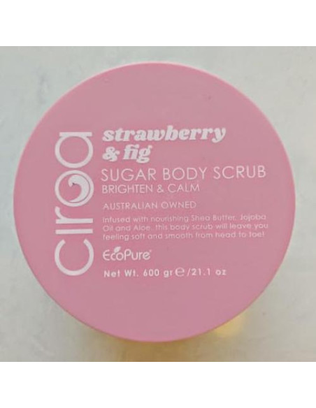 Exfoliante Corporal Ciroa Fresa y Higo 600g Manteca de Karité