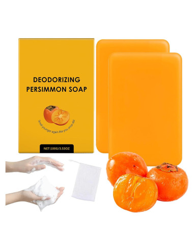Jabón de Caqui Natural Genérico 100g - Hidratante y Desodorante