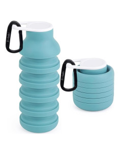 Botella de Agua Plegable Dirbabi 600ml Silicona Libre BPA