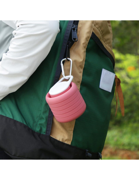 Botella de Agua Plegable Dirbabi 600ml Silicona Libre BPA