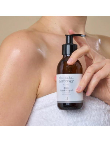 Aceite de Baño Detox Elemental Herbology 148 ml - Aromaterapia Estimulante