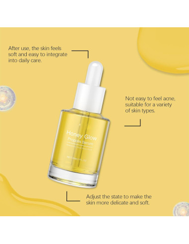 Suero Facial Honey Glow Flobow 29.57 ml - Niacinamida y Propóleo