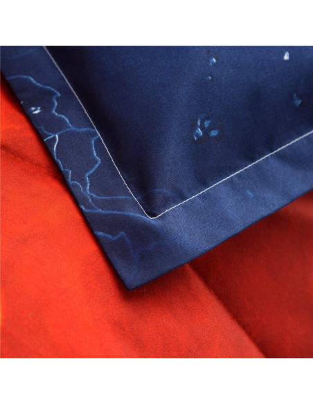 Conjunto de Edredón Deportivo NTBED Rugby Completo Naranja