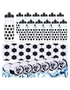 Kit Fiesta Deportiva HunnmingRe: 12 Botellas 591ml + 12 Toallas 101.6x30.5cm